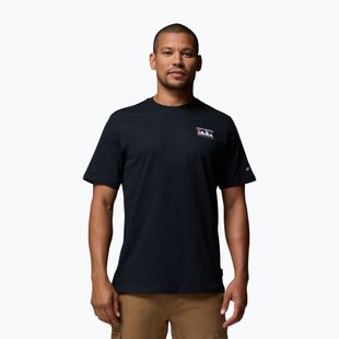 Trekking T-shirt męska Columbia Explorers Canyon Back black/peaks and waves