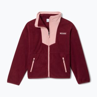 Children's fleece sweatshirt Columbia Sequoia Grove Full Zip Fleece rich wine/eraser pink
