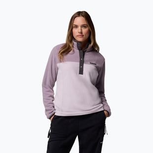 Women's sweatshirt Columbia Benton Springs 1/2 Snap lavender pearl/shale purple/shark