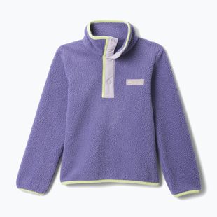 Children's fleece sweatshirt Columbia Halvetia II Half Snap Fleece stormwatch/lavender pearl