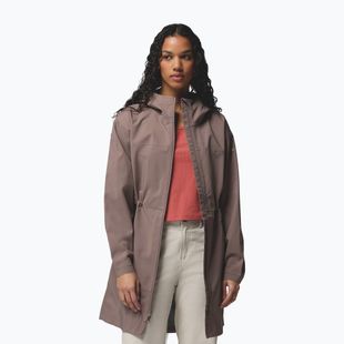 Women's rain coat Columbia Weekend Adventure II Long Shell iron