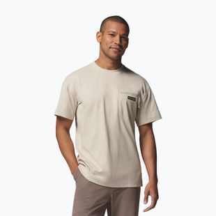 Men's T-shirt Columbia Echo Passage SS Crew dark stone