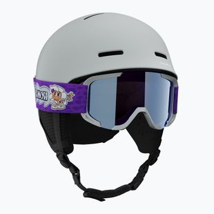 Children's ski helmet Salomon Player Combo + Goggles XV Jr ice flow/ice flow mid blue