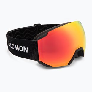 Children's ski goggles Salomon Radium black/mi mid red