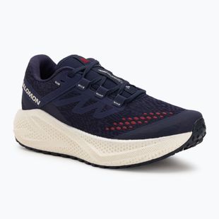 Men's running shoes Salomon Aero Glide 3 Gravel astral aura/vanilla ice/haute red