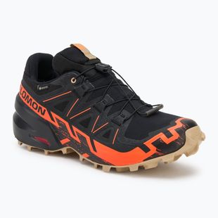Men's running shoes Salomon Speedcross 6 GTX black/shocking orange/white pepper