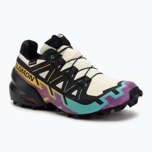 Women's running shoes Salomon Speedcross 6 GTX transparent yellow/black/waterfall