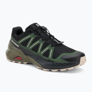 Men's running shoes Salomon Speedcross Peak black/black forest/rainy day