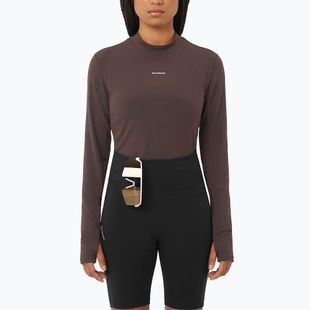 Women's running longsleeve Salomon Bliss coffee bean