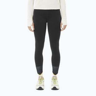 Women's running leggings Salomon Shakeout Core Warm deep black