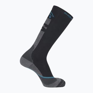 Ski socks Salomon MTN black/blue danube