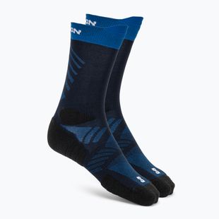 Socks Salomon Aero Crew maritime blue/bluing/white