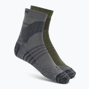 Socks Salomon X Ultra Access Quarter 2 pairs excalibur/olive night