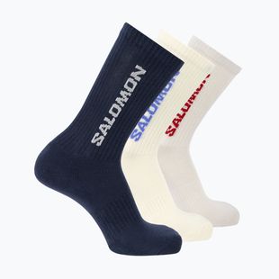 Socks Salomon Everyday Crew 3 pairs spellbound/vanilla ice/lunar rock