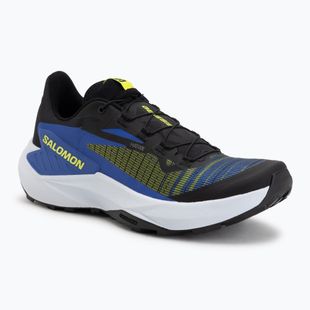 Men's running shoes Salomon Genesis black/acid lime/bluing
