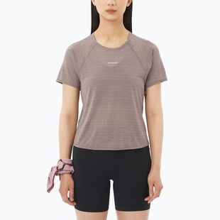 Women's running top Salomon Shakeout Air Cropp iron