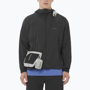 Men's Windbreaker Jacket Salomon Outwind Full Zip deep black