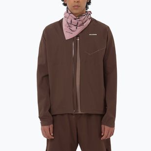 Men's running jacket Salomon Bonatti Waterproof coffee bean