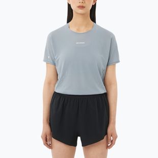 Women's running top Salomon Sense Aero SS Tee GFX trade winds