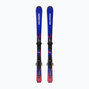 Kids’ downhill skis with bindings Salomon Equipe Jr S + C5 GW race blue/equipe red