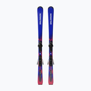 Kids’ downhill skis with bindings Salomon Equipe MT JR + L6 GW race blue/equipe red