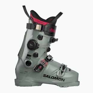 Men's ski boots Salomon S/Pro Alpha C Boa 130 wrought iron/black/raspberry