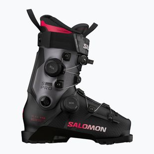 Women's ski boots Salomon S/PRO Supra Dual Boa 115 W black/beluga met/raspberry