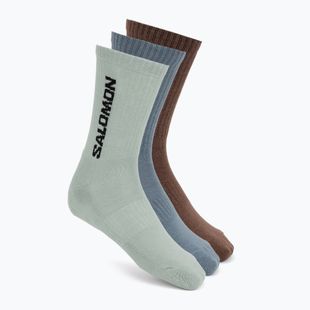 Socks Salomon Everyday Crew 3 pack stormy weather/sea foam/mustang