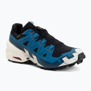 Men's running shoes Salomon Speedcross 6 GTX black/mykonos blue