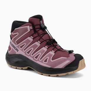 Children's hiking boots Salomon XA Pro Mid Waterproof nocturne/dusky orchid