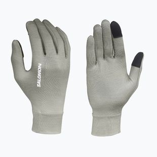 Running gloves Salomon Merino Gloves castor gray