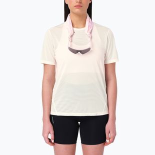 Women's running shirt Salomon Shakeout Core GFX SS Tee whisper white/pink frosting