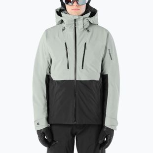 Men's ski jacket Salomon Brilliant 2.0 wrought iron/deep black