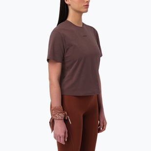 Women's T-shirt Salomon Trackline coffee bean