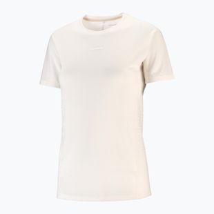 Women's running shirt Salomon Sense Aero GFX Tee SS whisper white/raind day/bright white