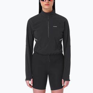 Women's sweatshirt Salomon Sense Aero Hybrid CP PLVR deep black