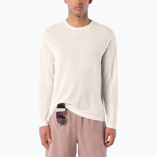 Men's running longsleeve Salomon Shakeout Core Tee GFX LS whisper white/pink frosting