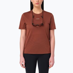 Women's running shirt Salomon Shakeout Core SS Tee burnt umber