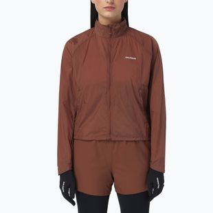 Women's running jacket Salomon Shakeout Fly burnt umber