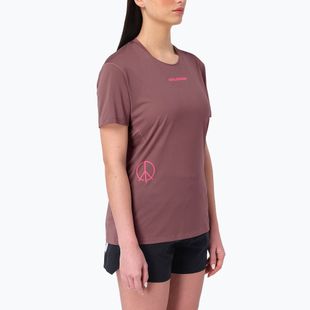 Women's running shirt Salomon Courtney Tee SS rose taupe