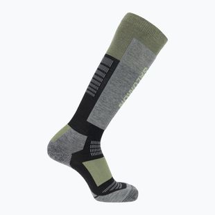 Ski socks Salomon S/Blaze black/oil green