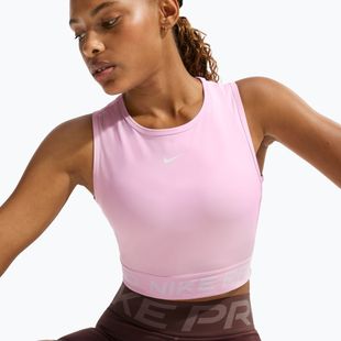 Women's training top Nike Pro Dri-Fit pink foam/white