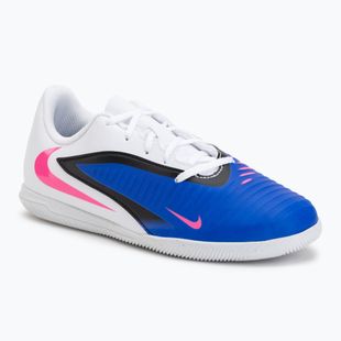 Kidsʼ football boots Nike Jr. Phantom 6 Low Club IN Racer Blue/White/Pink Blast