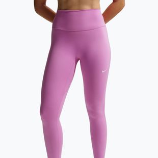 Women's leggings Nike One Seamless Front High-Waisted light magenta/white