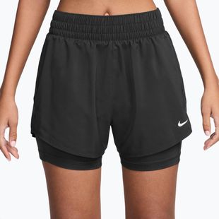 Women's shorts Nike One Dri-Fit High-Waisted 3" 2In1 black/white