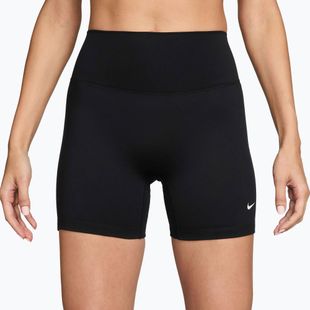 Women's shorts Nike One High-Waisted Biker 5" black/white