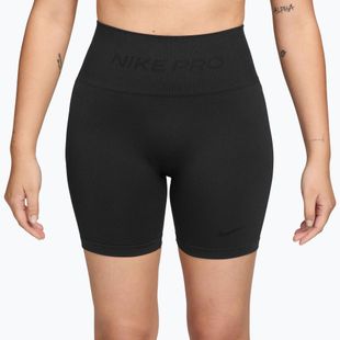 Women's shorts Nike Pro Seamless High-Waisted Biker 5" black