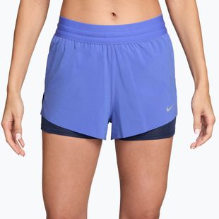 Women's running shorts Nike Swift Mid-Rise 2in1 sapphire/midnight navy