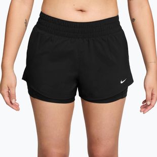 Women's running shorts Nike One Dri-FIT 2IN1 black/white