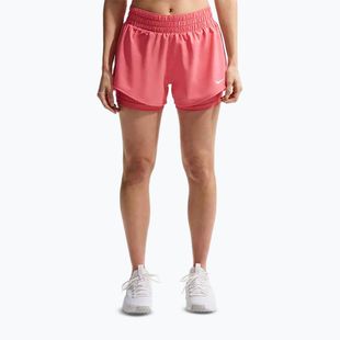 Women's running shorts Nike One Dri-FIT 2IN1 sea coral/white